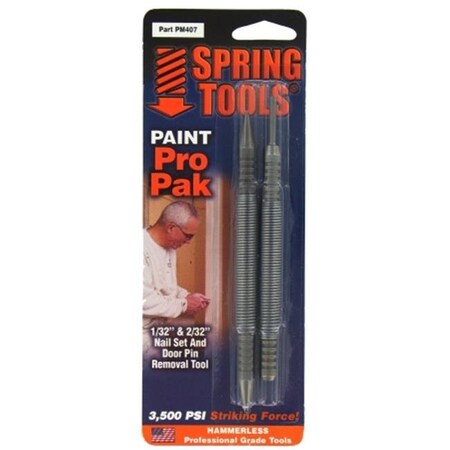 Spring Tools Spring Tools Paint Pro Pak Nail Set & Door Pin Remover PM407 761751000632